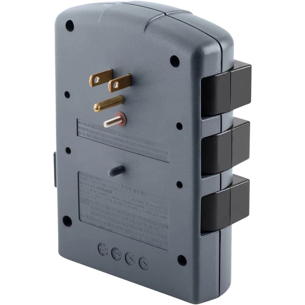 Belkin 6-Outlet Pivot-Plug Surge Protector Wall Tap 3 Belkin 6-Outlet Pivot-Plug Surge Protector Wall Tap - Image 3