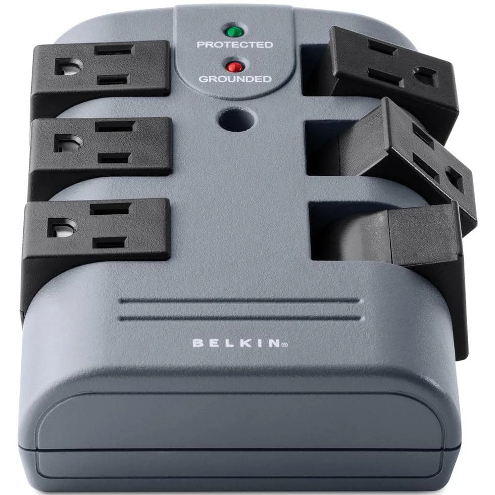 Belkin 6-Outlet Pivot-Plug Surge Protector Wall Tap 2 Belkin 6-Outlet Pivot-Plug Surge Protector Wall Tap - Image 2