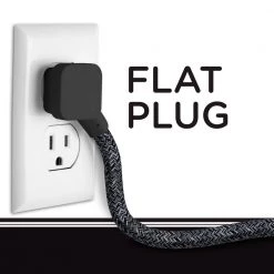 Cordinate 3-Outlet Grounded Surge Protector with 10 ft. Extension Cord, Dark Heather -Surge Protectors Sales Store black 3 outlet cordinate surge protectors 43013 44 1000