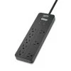 APC Black 6 ft. Surge Protector with 8 outlets, 2 USB charging ports