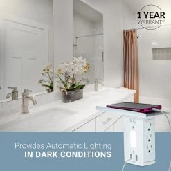 BLACK+DECKER 6 Grounded Outlets Surge Protector Outlet Shelf with Night Light 2 USB, 100 Lumen 13 BLACK+DECKER 6 Grounded Outlets Surge Protector Outlet Shelf with Night Light 2 USB, 100 Lumen -Surge Protectors Sales Store black decker surge protectors bdxpa0073 76 1000