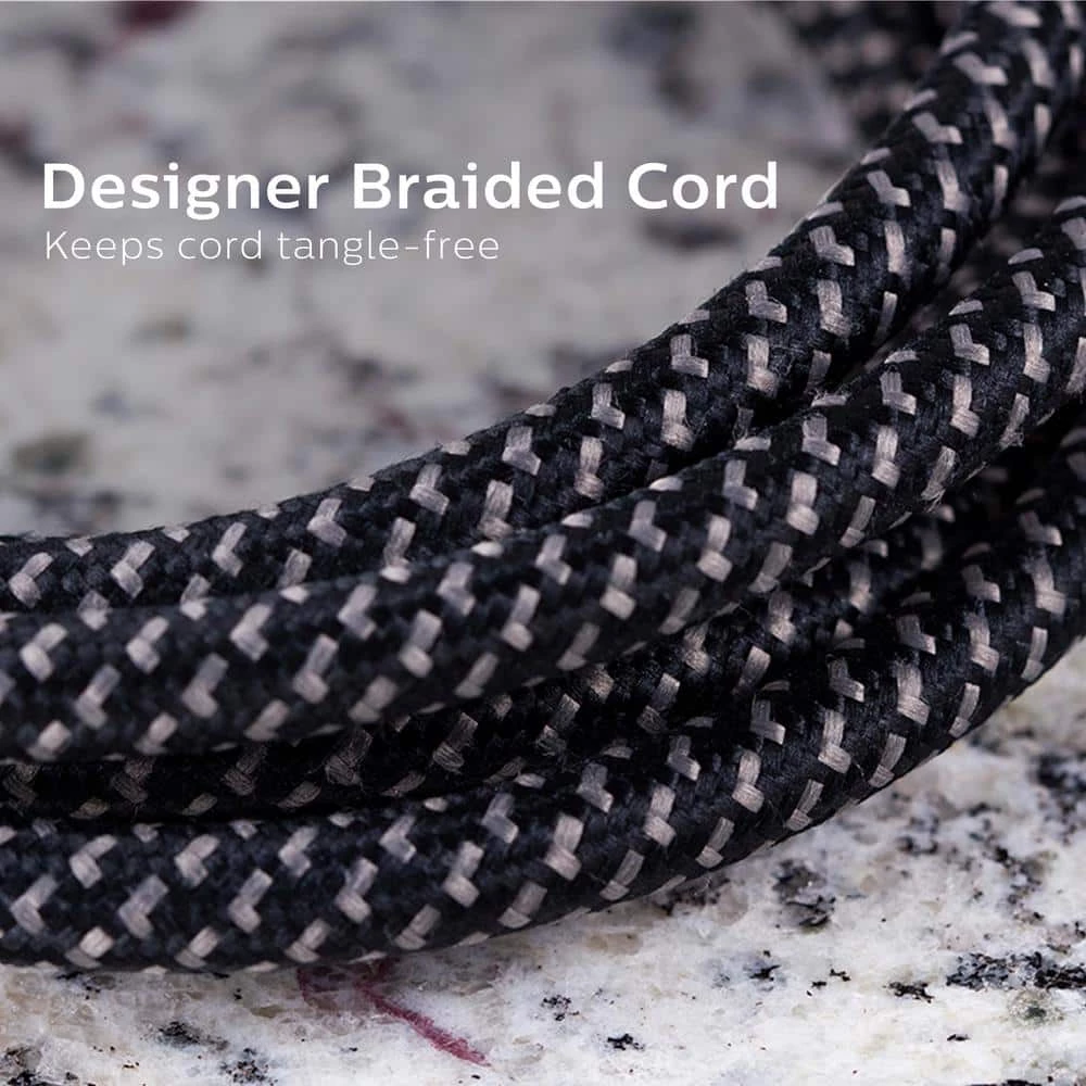 Philips 16/3-4 ft. 6-Outlet Surge Protector Braided Power Extension Cord 5 Philips 16/3-4 ft. 6-Outlet Surge Protector Braided Power Extension Cord - Image 5