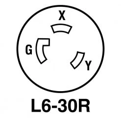 Legrand Pass & Seymour Turnlok 30 Amp 250-Volt NEMA L6-30R Locking Receptacle -Surge Protectors Sales Store black legrand electrical outlets receptacles l630rccv3 c3 1000