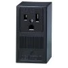 Leviton 50 Amp Double Pole Single Outlet, Black