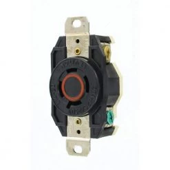 Leviton 20 Amp Nylon Grounding Locking Outlet, Black 9 Leviton 20 Amp Nylon Grounding Locking Outlet, Black -Surge Protectors Sales Store black leviton electrical outlets receptacles r50 02410 0cs 40 1000