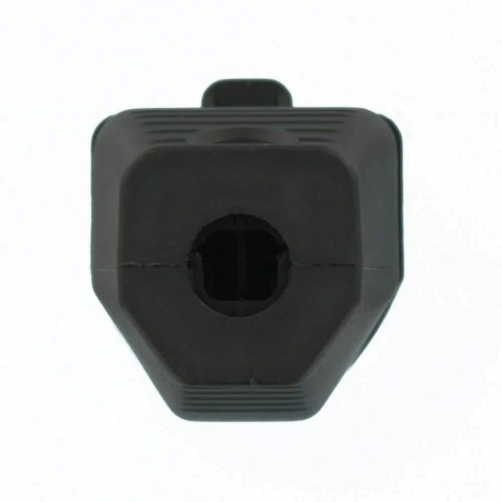 Leviton 15 Amp 125-Volt 2-Pole 3-Wire Grounding Cord Outlet, Black 3 Leviton 15 Amp 125-Volt 2-Pole 3-Wire Grounding Cord Outlet, Black - Image 3