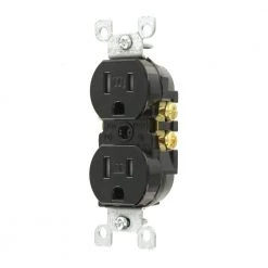 Leviton 15 Amp Tamper Resistant Duplex Outlet, Black 7 Leviton 15 Amp Tamper Resistant Duplex Outlet, Black -Surge Protectors Sales Store black leviton electrical outlets receptacles r55 t5320 00e 40 1000