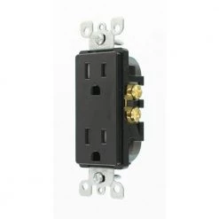 Leviton Decora 15 Amp Tamper Resistant Duplex Outlet, Black 7 Leviton Decora 15 Amp Tamper Resistant Duplex Outlet, Black -Surge Protectors Sales Store black leviton electrical outlets receptacles r55 t5325 0de 40 1000