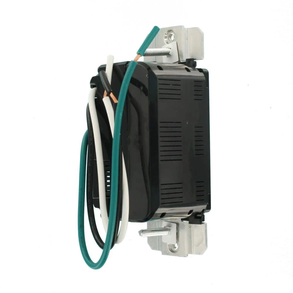 Leviton 4.2 Amp Decora 4-Port USB Charger Combo Outlet, Black 5 Leviton 4.2 Amp Decora 4-Port USB Charger Combo Outlet, Black - Image 5