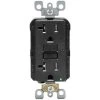 Leviton 20 Amp 125-Volt Duplex SmarTest Self-Test Tamper Resistant GFCI Outlet, Black (9-Pack)