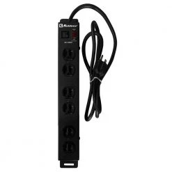 Koblenz Heavy-Duty 6-Outlet Surge Protector Strip (SS-15006i) -Surge Protectors Sales Store black metal koblenz surge protectors ss 15006 i c3 1000