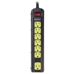 Monster Black 4 ft. 7-Outlet Power Strip Surge Protector