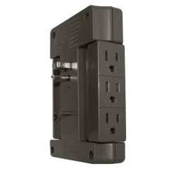 Koblenz 6-Outlet Rotating Voltage Surge Protector (PV-2500 D) 7 Koblenz 6-Outlet Rotating Voltage Surge Protector (PV-2500 D) -Surge Protectors Sales Store black plastic koblenz surge protectors koblenz pv 2500 d 40 1000