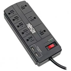 Tripp Lite Protect It 8-Outlet Surge Protector with 2 USB Ports