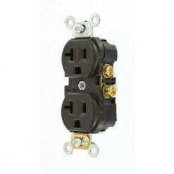 Leviton 20 Amp Commercial Grade Duplex Outlet, Brown 7 Leviton 20 Amp Commercial Grade Duplex Outlet, Brown -Surge Protectors Sales Store brown leviton electrical outlets receptacles r50 cbr20 000 40 1000