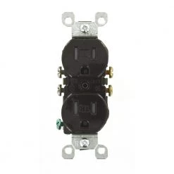 Leviton 15 Amp Tamper-Resistant Duplex Outlet, Brown -Surge Protectors Sales Store brown leviton electrical outlets receptacles r50 t5320 000 c3 1000