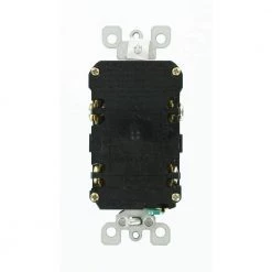 Leviton 15 Amp 125-Volt Duplex SmarTest Self-Test SmartlockPro Tamper Resistant GFCI Outlet, Brown -Surge Protectors Sales Store brown leviton electrical outlets receptacles r90 gftr1 00k c3 1000