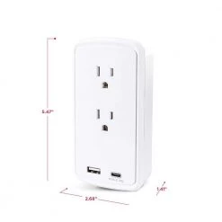 CyberPower 2-Outlet Surge Protector USB-A USB-C Wall Tap 8 CyberPower 2-Outlet Surge Protector USB-A USB-C Wall Tap -Surge Protectors Sales Store cyberpower surge protectors p2wuchd 40 1000