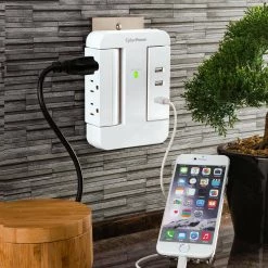 CyberPower 2 USB-A 1 USB-C 3-Outlet Wall Tap 15 CyberPower 2 USB-A 1 USB-C 3-Outlet Wall Tap -Surge Protectors Sales Store cyberpower surge protectors p3wsuc 31 1000