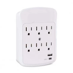 CyberPower 6-Outlet Surge Protector USB-A USB-C Wall Tap -Surge Protectors Sales Store cyberpower surge protectors p600wuchd a0 1000