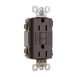 Legrand radiant 15 Amp 125 Volt Tamper Resistant GFCI Residential/Commercial Decorator Duplex Outlet, Dark Bronze -Surge Protectors Sales Store dark bronze legrand electrical outlets receptacles 1597trdbcc4 c3 1000