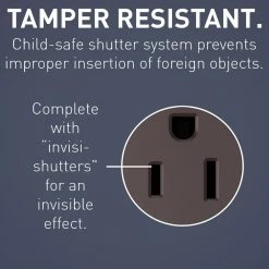 Legrand radiant 15 Amp 125 Volt Tamper Resistant GFCI Residential/Commercial Decorator Duplex Outlet, Dark Bronze -Surge Protectors Sales Store dark bronze legrand electrical outlets receptacles 1597trdbcc4 fa 1000