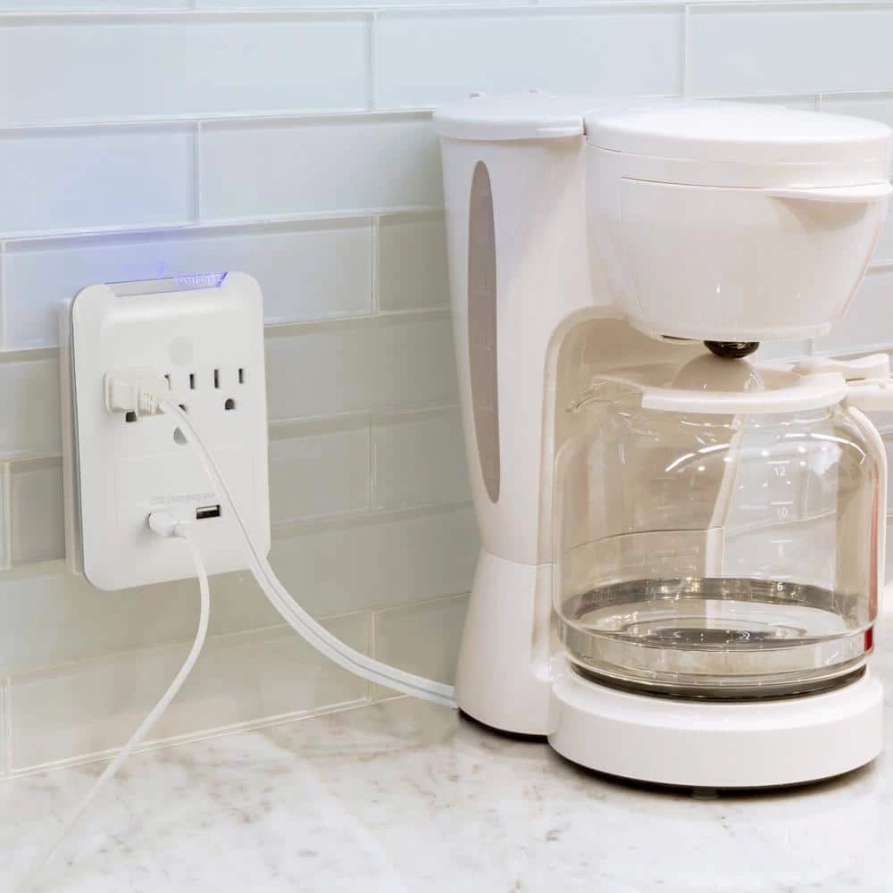 3-Outlet 2 USB Rapid Charging Port Pro Surge Protector Tap 5 3-Outlet 2 USB Rapid Charging Port Pro Surge Protector Tap - Image 5