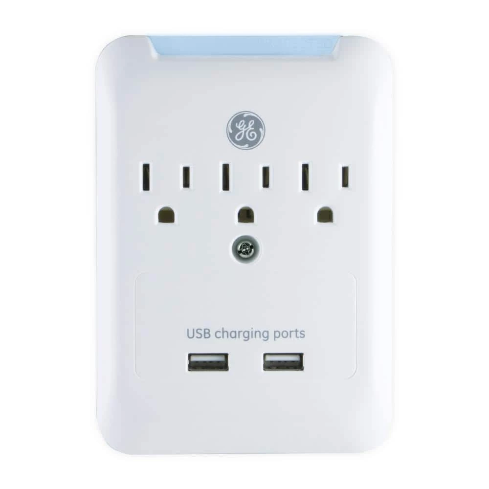 3-Outlet 2 USB Rapid Charging Port Pro Surge Protector Tap 1 3-Outlet 2 USB Rapid Charging Port Pro Surge Protector Tap