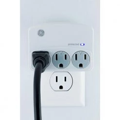 3-Outlet Surge Protector Wall Tap, White 8 3-Outlet Surge Protector Wall Tap, White -Surge Protectors Sales Store ge surge protectors 35122 4f 1000