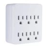 6-Outlet Pro Surge Tap, White