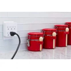 6-Outlet Surge Protector Tap with Tamper Resistant, White -Surge Protectors Sales Store ge surge protectors 37155 1f 1000