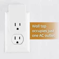 1-Outlet Surge Protector with End of Service Alarm, 1080J, White -Surge Protectors Sales Store ge surge protectors 38124 fa 1000