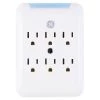 6-Outlet Pro Surge Protector Tap, White