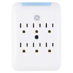 6-Outlet Pro Surge Protector Tap, White