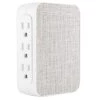 6-Outlet Side Access Surge Protector Wall Tap with Fabric Cover