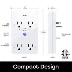 Geeni Smart Wi-Fi 4-Outlet Plug with Surge Protector - No Hub Required - Compatible with Alexa, Google Assistant 14 Geeni Smart Wi-Fi 4-Outlet Plug with Surge Protector - No Hub Required - Compatible with Alexa, Google Assistant -Surge Protectors Sales Store geeni surge protectors gn ww119 199 4f 1000