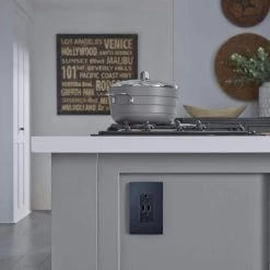 Legrand radiant 15 Amp 125 Volt Duplex Outlet with 3.1 Amp USB, Graphite -Surge Protectors Sales Store graphite legrand electrical outlets receptacles tm826usbgccv4 66 1000