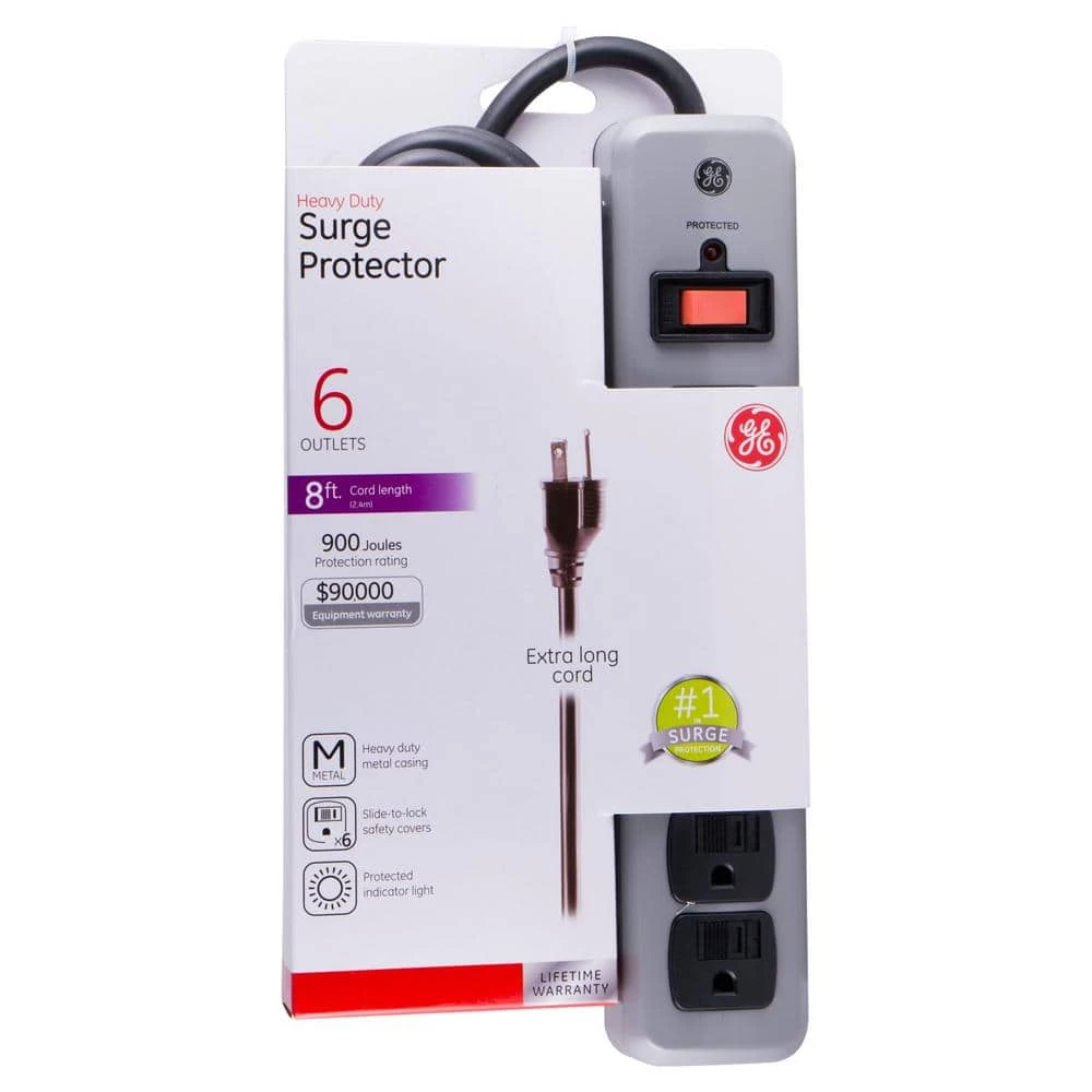 6-Outlet Heavy-Duty Surge Protector 2 6-Outlet Heavy-Duty Surge Protector - Image 2