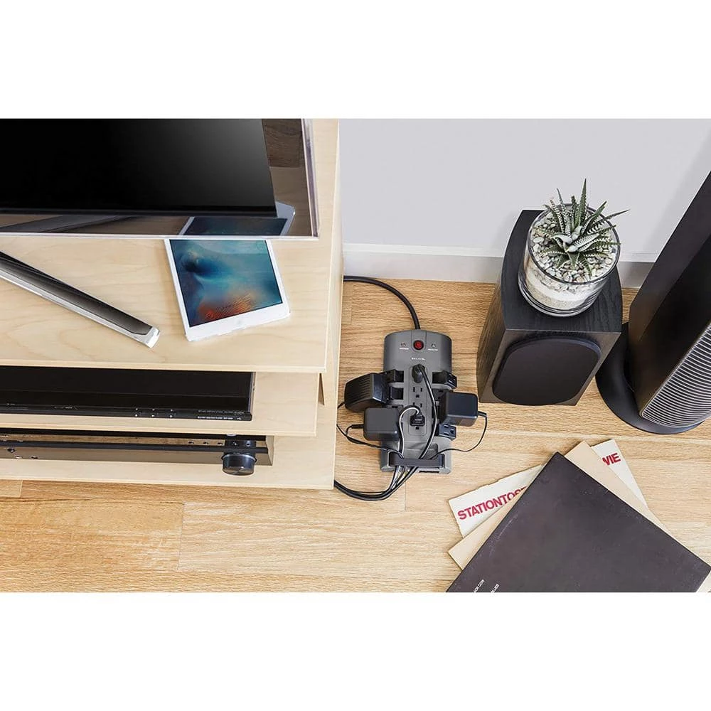 Belkin Pivot Plug Surge Protector, 12 Outlets, 8 ft. Cord 5 Belkin Pivot Plug Surge Protector, 12 Outlets, 8 ft. Cord - Image 5