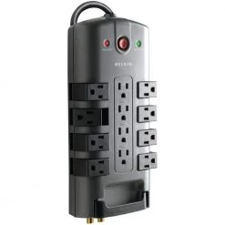 Belkin Pivot Plug Surge Protector, 12 Outlets, 8 ft. Cord