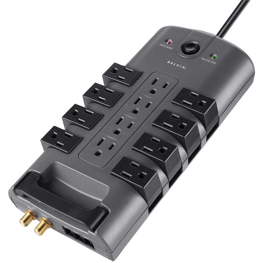 Belkin Pivot Plug Surge Protector, 12 Outlets, 8 ft. Cord 2 Belkin Pivot Plug Surge Protector, 12 Outlets, 8 ft. Cord - Image 2