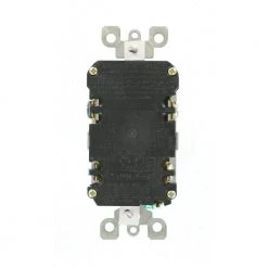 Leviton 20 Amp SmartlockPro Weather/Tamper Resistant GFCI Duplex Outlet, Gray -Surge Protectors Sales Store gray leviton electrical outlets receptacles gfwt2 gy c3 1000