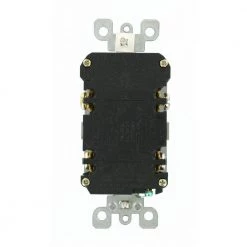 Leviton 15 Amp Self-Test SmartlockPro Slim Duplex GFCI Outlet, Gray (3-Pack) -Surge Protectors Sales Store gray leviton electrical outlets receptacles vg3 gfnt1 hg3 66 1000