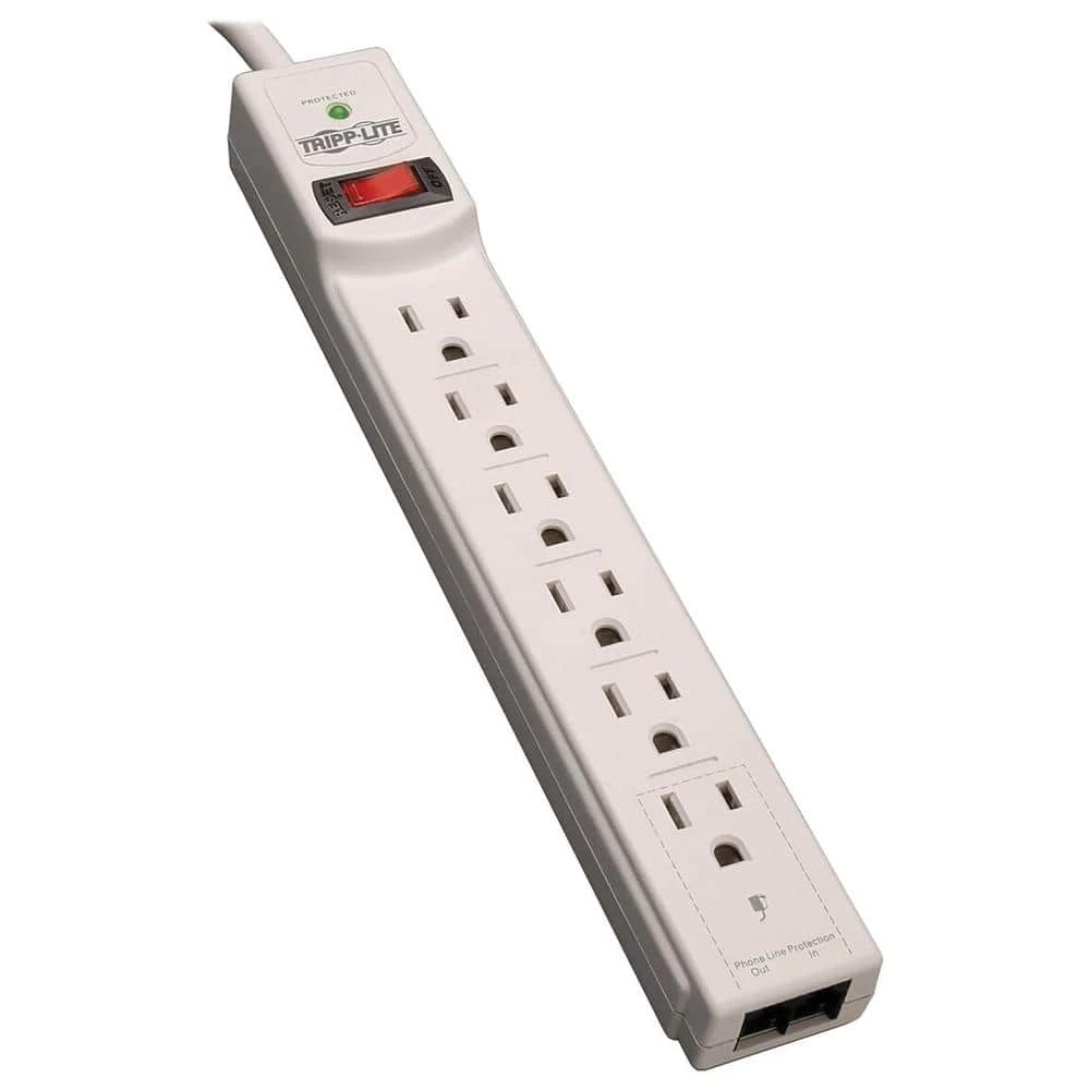 Tripp Lite Protect It! 8 ft. 6-Outlet Surge Protector 1 Tripp Lite Protect It! 8 ft. 6-Outlet Surge Protector