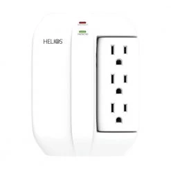 Helios 5-Outlet Wall Tap Surge Protector with 2 USB Charging Ports -Surge Protectors Sales Store helios surge protectors as hp 5r 1f 1000