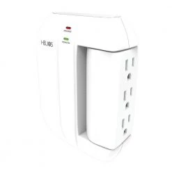 Helios 5-Outlet Wall Tap Surge Protector with 2 USB Charging Ports -Surge Protectors Sales Store helios surge protectors as hp 5r 4f 1000