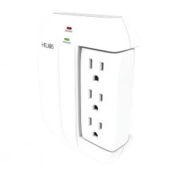 Helios 5-Outlet Wall Tap Surge Protector with 2 USB Charging Ports -Surge Protectors Sales Store helios surge protectors as hp 5r 76 1000