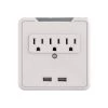 Ijoy Power 3-Outlet Wall Mount Surge Protector with 2-USB, White