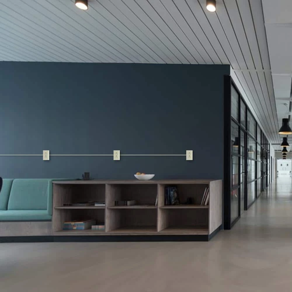 Legrand Wiremold 500 and 700 Series Metal Surface Raceway Two Gang Electrical Box, Ivory 2 Legrand Wiremold 500 and 700 Series Metal Surface Raceway Two Gang Electrical Box, Ivory - Image 2