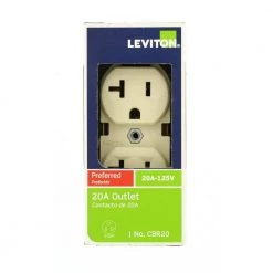 Leviton 20 Amp Commercial Grade Duplex Outlet, Ivory 11 Leviton 20 Amp Commercial Grade Duplex Outlet, Ivory -Surge Protectors Sales Store ivory leviton electrical outlets receptacles r51 cbr20 00i fa 1000
